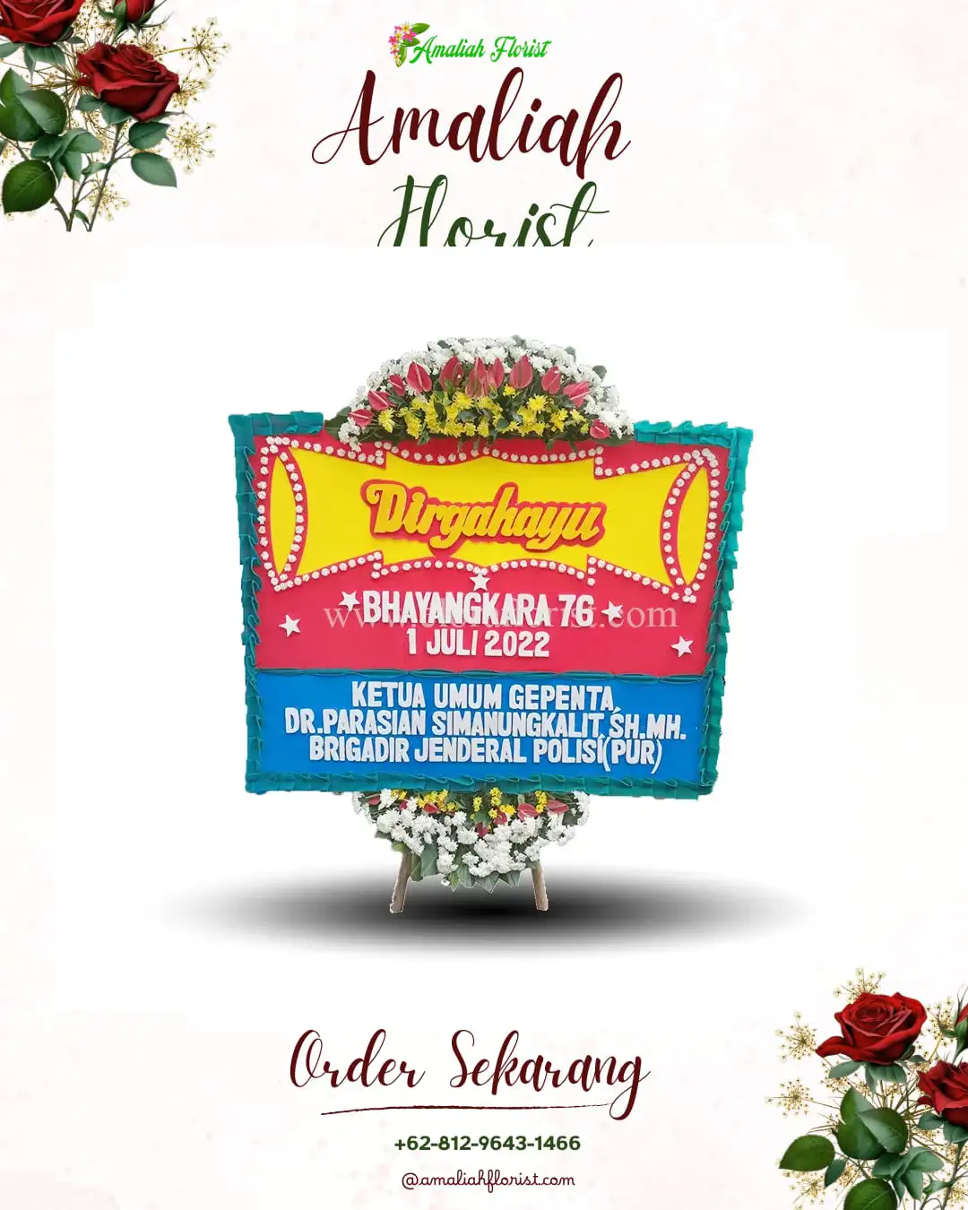 Papan Bunga HUT Ulang Tahun Labuhanbatu Selatan